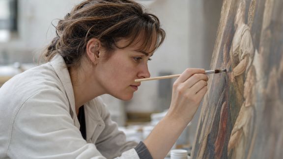 Portrait d’une restauratrice d’art : préserver le patrimoine culturel français