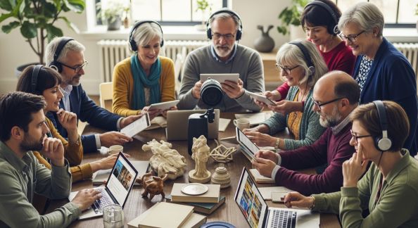 Initier un cercle d’écoute de podcasts culturels en ligne