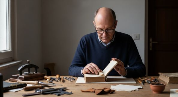 Entretien avec un relieur sur l’art de redonner vie aux livres anciens